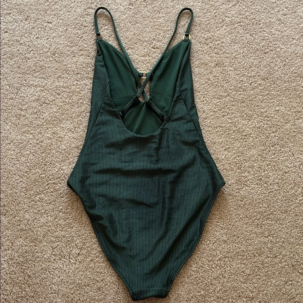 Aerie Shine Rib Full Coverage One Piece Swimsuit - Picture 2 of 4